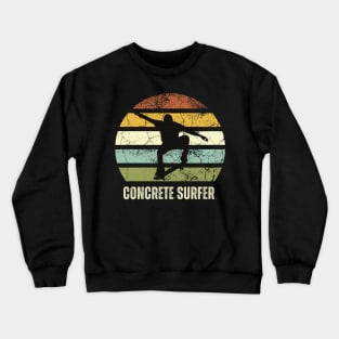 Skateboarding - Concrete Surfer Crewneck Sweatshirt